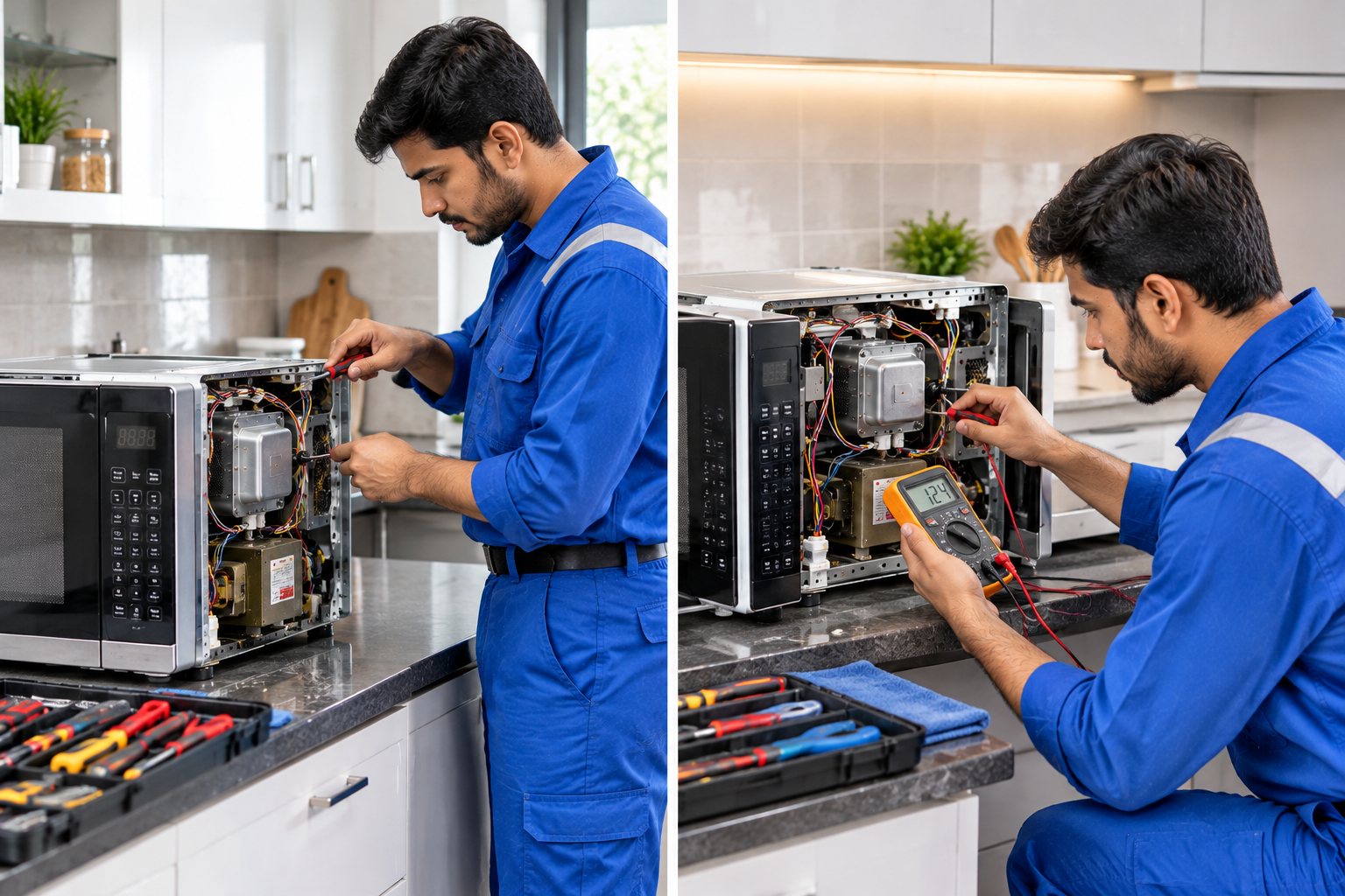 Microwave oven service